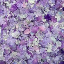 20g/0.7oz Matte Plated Colored Ab Petals Leaf Color Mixing DIY Earrings Hair Accessories Accessories Acrylic Loose Bead