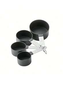 4/8 件/套不锈钢手柄多功能塑料量匙、量杯、带刻度量匙套装、烹饪和烘焙工具、家庭和学校必备厨房小工具