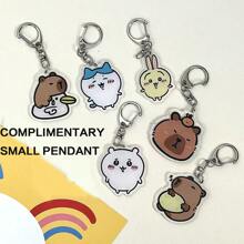 1 pieza Estuche lápices con forma de crema batida de gran capacidad, bolsa de papelería, bolsa de cosméticos con lindo dije aleatorio para estudiantes, color rosa