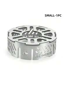 1pc Outdoor Stove Wind Guard With Large Surface Area, Available In Small/Large Size, Compatible With 3/4-Prong Burners, Stainless Steel Mini Portable Stove Ring