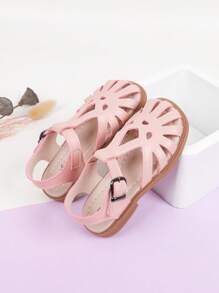 1 Pair Summer New Style Unisex Fashionable Comfortable Casual Slip-On Sandals, Soft Sole Non-Slip Indoor & Outdoor - Pink - View 5