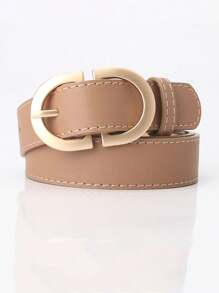 Moda feminina versátil cinto, estilo minimalista cinto de cintura com fivela de pino de alta qualidade