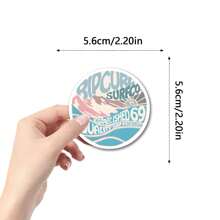55 pièces Autocollants de plage de surf pour journaux, ordinateurs portables, bagages, pare-chocs, téléphones portables, scrapbooks, scooters, casques, autocollants et décalcomanies de voyage de voiture de dessin animé. Ces autocollants peuvent ajouter beaucoup de plaisir à votre vie.