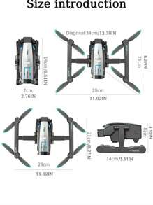 S188 Advanced Version Drone Is Equipped With Brushless Motor, Optical Flow Dual Cameras, And Can Be Electrically Adjusted By 180°. It Can Capture Wonderful Moments. It Has Four-Way Obstacle Avoidance, Is Equipped With 4 Channels And A 6-Axis Gyroscope. It Is Made Of Anti-Drop ABS Material. It Is A Four-Axis Aircraft Toy Suitable For Indoor/Outdoor Play. - Multicolor - View 8