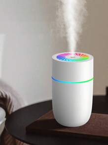 超声波冷雾加湿器，顶部注水设计，静音运行，适用于卧室和办公室，定时器和情绪灯，强力加湿，缓解干燥，塑料材质，无需电池