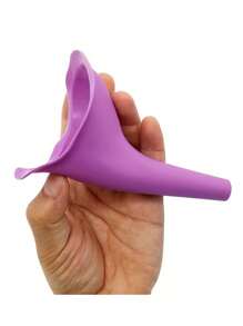 1/2 pièces Urinoir portable en silicone pour femmes, urinoir de voyage extérieur de camping, entonnoir urinaire debout
