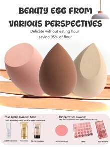 一套16个化妆海绵。包含粉扑、非乳胶混合海绵和粉扑，适用于粉底液、粉底液和遮瑕膏。适合所有肤质。化妆品、价格实惠、房间装饰、梳妆台、旅行、卧室、化妆配件、粉扑、美妆蛋、粉扑、化妆海绵、价格实惠、圣诞礼物、化妆品、化妆工具、便宜货、礼物、女士礼物、圣诞礼物