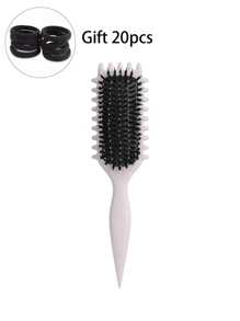 1PC Bounce Hollow Combs Curl Define Styling Brush Smooth Hair Fluffy Comb Massage Home Hair Styling Tool Combs For Woman,Hair Brush,Comb,Hair Tools,Hair Products And Accessories For Barber Salon Beauty Travel Essentials,Back To School,Travel Holiday Essentials,Hair Accessories For Women