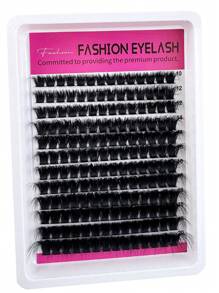 240 peças/216 peças/192 peças/168 peças 8D Luxo Fofo e Macio DIY Cluster Lashes - 10-20mm Comprimento Misto Extensões de Cílios 0,07mm Russo DD Curl Grosso e Reutilizável Cílios Dramáticos, Fácil de Usar Reutilizável - 12 Bandejas 60D/80D/100D/120D/160D Pacote de Variedades