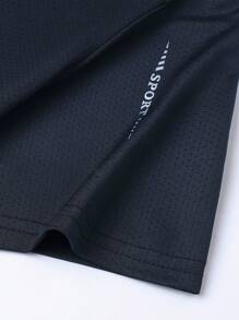 [Verano] Conjunto informal de 3 piezas para hombres para actividades al aire libre: Camiseta de manga corta
