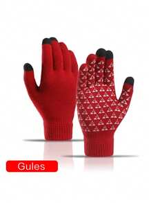 1 双女士秋冬触屏手套，保暖合身，适合情侣佩戴，适合节日、运动、休闲、商务等各种场合 - 彩色 - 查看 5