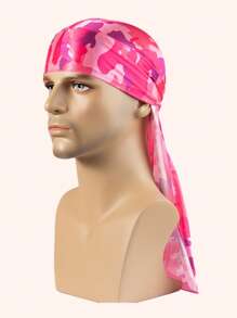 Silky Durag Pirate Cap Long Tail Headwraps For Men And Women Silky Durag Hip Hop Rapper Doo Rag Sleep Hat Pirate Hat Pirate Costume - Multicolor - View 7