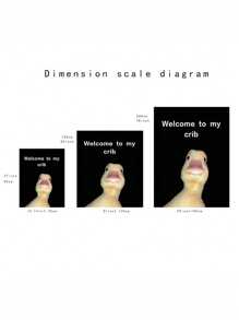 Welcome To My Baby Bed Peach Skin Cloth Hanging Duck Banner, Party Supplies Yard Sign College Room Decoration Poster, Teen Boys & Girls Welcome Background Decor Backdrop Cloth, Tapestry, Tapestry Flag For Room, Room Decor, Wall Decor, Wall Art, Room Stuffs, Flags For Room, Home Decor, Wall Tapestry