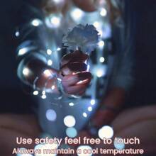 3 Pcs Fairy Lights Battery Operated String Lights - 6.56ft 20 LED Mini String Lights Wire Firefly Lights For Vases Mason Jars DIY Crafts Plants Table Centerpieces Wedding(Cool White/Warm White) - White - View 4