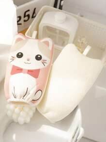 1pc Baby Bath Glove, Double-Sided Infant Bath Brush, Cute Cartoon Baby Shower Bath Towel