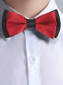 4 件套：年轻男孩白衬衫 + 裤子 + 蝴蝶结 + 吊带，学校/节日服装，适合日常穿着的正式西装，学校表演，婚礼，派对，秋季 - 黑色 - 查看 7