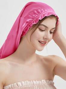 1pc Elegant Women's Silk Sleeping Cap, 100% Mulberry Silk Tube Hair Cap