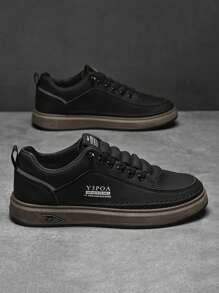 男士新款休闲软底运动鞋，皮革防水工作鞋，适合青少年夏季休闲或户外运动/旅行、毕业礼物或生日礼服配饰 - 彩色 - 查看 12