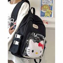 Sanrio 1pc/Versatile Simple College Large Capacity High Backpack Transparent Baby Bag Pain Bag School Bag