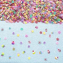 10g/0.35oz Bag Polymer Clay Slice For Slime Mix Ins, Resin Glitters Sprinkle For Party Decorations,Colorful Confetii For Holiday Accessories Birthday Party Supplies Party Favor,DIY Act Craft Handmade Jewelry Making Accessories Decoration Bead, Dot, Snow. Heart, Moon And Star. Cake. Fake Sprinkles For Slime Mix Ins, Nail Art Slices, And Cellphone Decorations - Multicolor - View 20