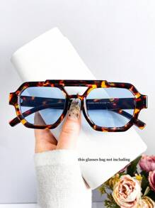 新款复古高端方形双光束时尚眼镜，男女皆宜，复古个性化户外海滩派对海洋风格眼镜，时尚百搭街拍时尚眼镜，适合夏季海滩度假、户外、旅行 - 彩色 - 查看 2