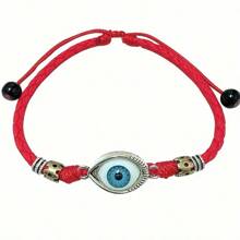 Anklet Rope Handmade Ankle Bracelet Men Fashion Jewelry Leg Bracelet Anklet For Women And Man Couple Double Slip Knot Adjustable - Red - View 2