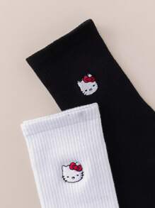 Sanrio 2 Pares de Sanrio Melody, Cinnamoroll, Pompompurin, Hello Kitty, MyMelody, Kuromi, Badtz-Maru, LittleTwinStars