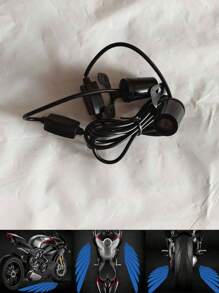 GLANBERT 2 件装摩托车 LED 天使翼装饰灯投影迎宾灯落地灯防水高亮度高清投影氛围灯