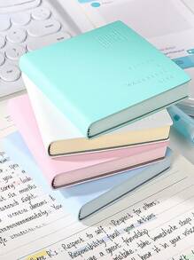 Libreta de notas de color crema, mini y portátil con 96 hojas en blanco para anotar, bloc de notas para oficina, escuela y sellos, útiles escolares, de vuelta a la escuela - Unitalla - Ver 10