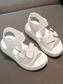 Fashion Hook And Loop Closure Princess Shoes For Little & Big Girls, Lightweight Skid-Resistant