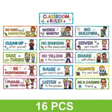 Lachilly Kids Classroom Rules Posters Set Preschool Kindergarten Educational Classroom Decor Waterproof Posters - Multicolor - View 14