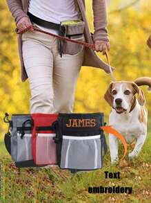 定制狗狗训练腰包，带腰带和肩带的户外狗狗训练包，训练用狗狗零食包，多功能遛狗装备 - 彩色 - 查看 8