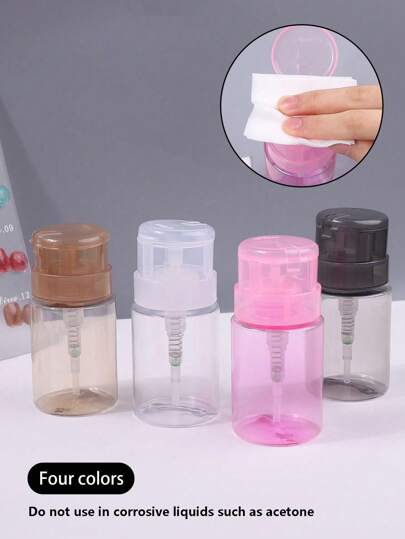 klimonla 指甲油塑料瓶、卸甲油、指甲清洁剂、防漏指甲油瓶、按压瓶、包装瓶、卸妆液、空瓶