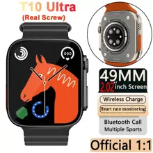 2025 T10 Ultra Smartwatch 1:1 Original Screen Series 9 2.2 Inch Bluetooth Waterproof 49mm - Black - View 2