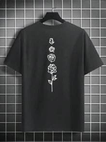 4件套男士夏季休闲棕榈树印花T恤 - 彩色 - 查看 5