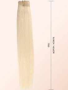 jessie's wig 杰西假发7件套，含16个夹子，直发夹式接发，真人发，天然原生发，双层缝制，适合女性日常佩戴，易于佩戴，铂金色60# - S60 - 查看 5