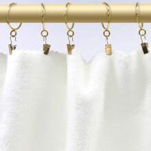 10 قطع/ 30 قطع/ 50 قطع من حلقات الستائر المعدنية مفتوحة بقطر 1.5 بوصة باللون الذهبي والأسود والفضي ، حلقات لتعليق الستائر وخطافات لعصي ستائر غرفة المعيشة وعصي ستائر أحواض الاستحمام