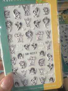 Gold Foil Nail Stickers With Adhesive Backing, Suitable For Nail Art, Scrapbooking, Phone Cases