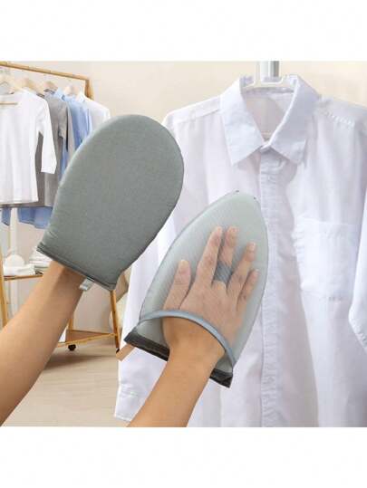 1/2pcs Steam Iron Gloves, Waterproof Anti-Steam Gloves, Heat Resistant Clothing Steam Iron Gloves, Mini Ironing Board Gloves With Finger Loops, Clothing Steam Ironing Accessories