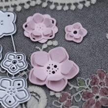 JOJOART Nuevos Arribos Pequeños Troqueles Metálicos con Pétalos de Flores para Scrapbooking, Elaboración de Tarjetas y Álbumes de Fotos, Manualidades de Papel Hechas a Mano
