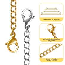 Winee 30pcs Chain Extenders For Necklace, Necklace Extenders30 Necklace Extenders, Women's Necklace Extenders, Girls' Bracelets, Ankle Extenders, Jewelry Making Necklace Extenders, 2-Inch, 3-Inch, 4-Inch, 5-Inch, 6-Inch (15gold, 15 Silver) - Color Mixing - View 4