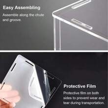 Acrylic Display Case Plastic Box Cube Storage Box Clear Small Assemble Dustproof Showcase For Collectibles Items,Dolls,Car Model - 25x20cm - View 10