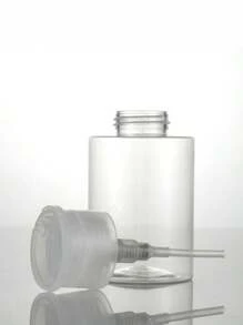 1pc 60ml/80ml/100ml Nail Art Press Bottle, Alcohol Nail Polish Remover Cleansing Water Refillable Bottle, Large Capacity Makeup Remover Empty Bottle Containers For Cosmetics