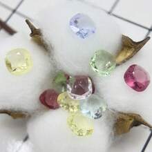 10 件 10 毫米方形透明闪亮珠子，适用于珠宝装饰、DIY 美甲、工艺品、化妆品、杯子、衣服、鞋子 - 彩色 - 查看 3