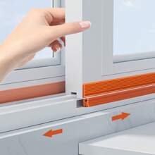 1pc Window Windproof Tape Sliding Window Sealing Strip Plastic Steel Window Gap Plugging Strip Windproof Soundproof Sealing Strip - Multicolor - View 1
