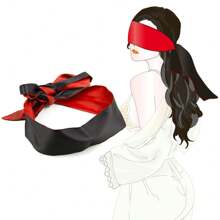SM Product :Red - Black 4 - Piece Erotic Set: Long Paddle, Feather, Handcuffs, Blindfold. It Meets The Needs Of The SM Community, Couples And Lovers, And Is Easy To Use.