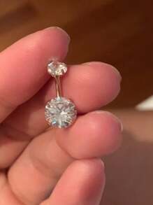 肚脐环 短条肚脐环 短肚脐环 医用钢制女士肚脐环 蛋白石肚脐环 肚脐环 肚脐穿孔首饰