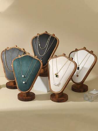 1 件全新核桃吊坠、珠宝项链、头饰展示架、高端、感人、模特般的珠宝挂架