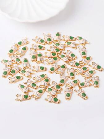 10pcs/Pack Coffee Cup Shaped DIY Jewelry Pendant Accessories