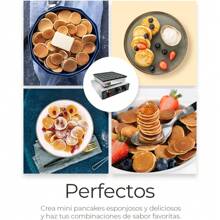 Raganet, Maquina Industrial para 25 Mini Hot Cakes, Panqueques y Muffins, 900 Watts de Potencia, Perilla de Control de Temperatura y Temporizador - 1 - Ver 2